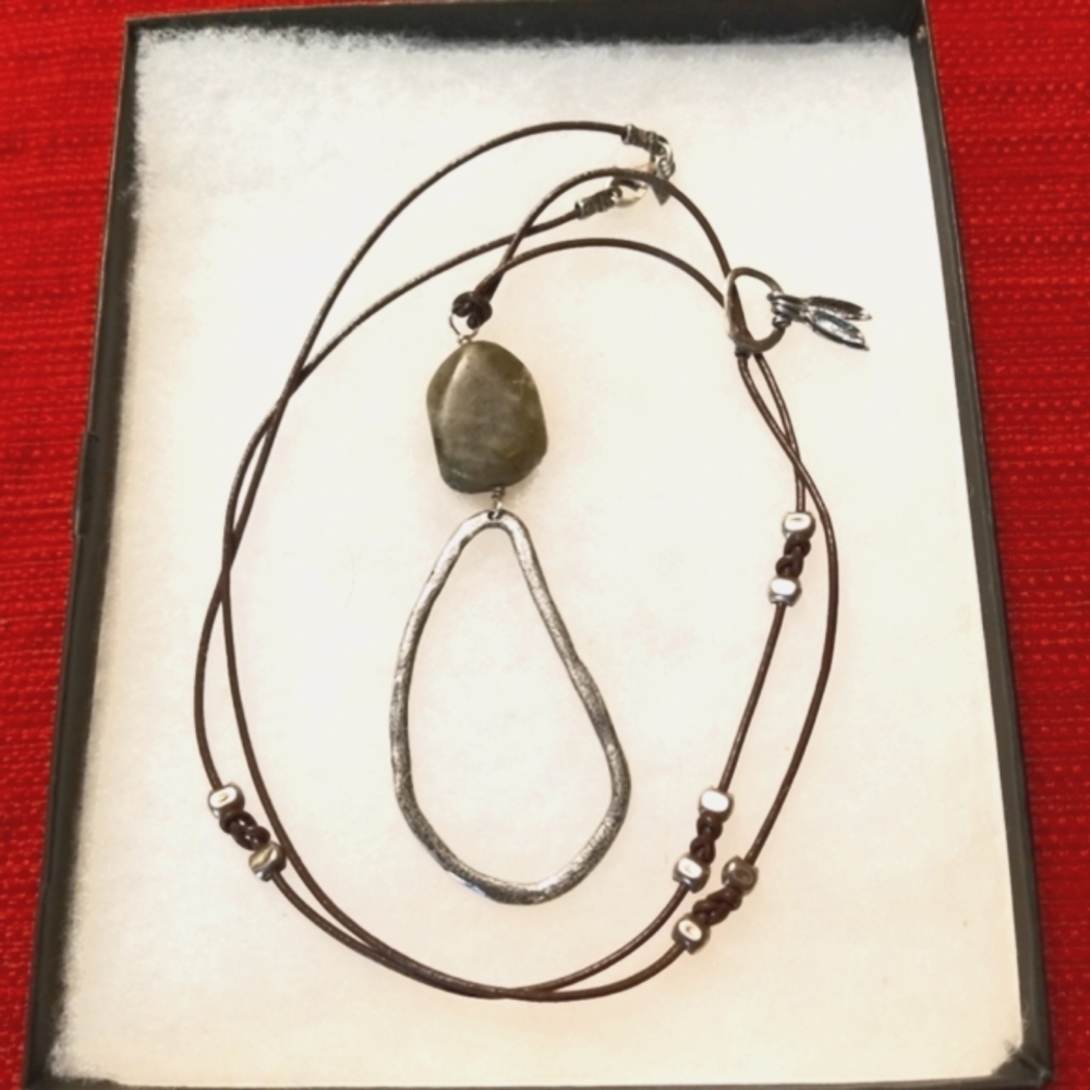 Silpada Sterling Leather Necklace - Picture 2 of 11